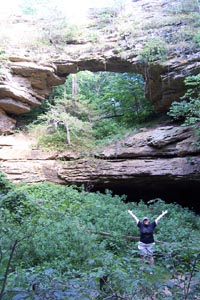 Amy at Natural Bridge