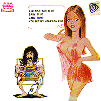 Frank Zappa (left) on the cover of a 7" EP from Thailand